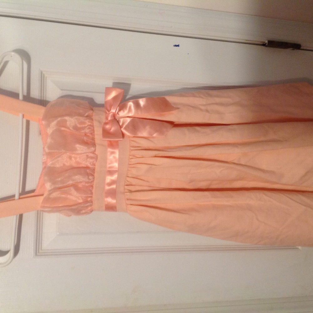 Little Girl Peach Dress